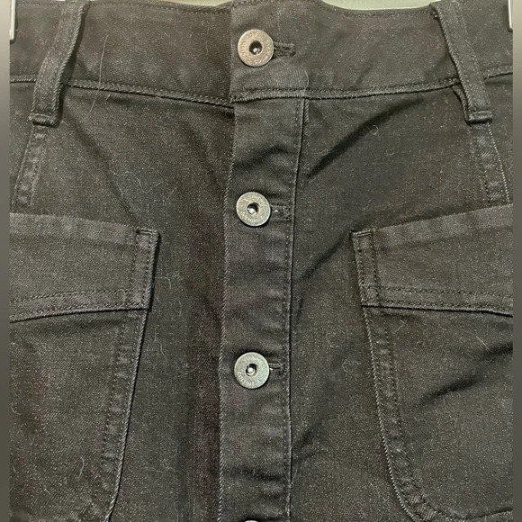 Columbia  Women’s Black Denim Button-Front Skirt - Size 8 - Picture 7 of 12